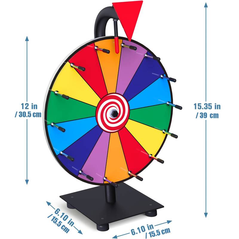 Spinning Prize Wheel Heavy Duty Base With 14 Slots - Temu